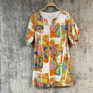 TRINA TURK Women's Cotton & Silk Mod Style Print Dress Size 8